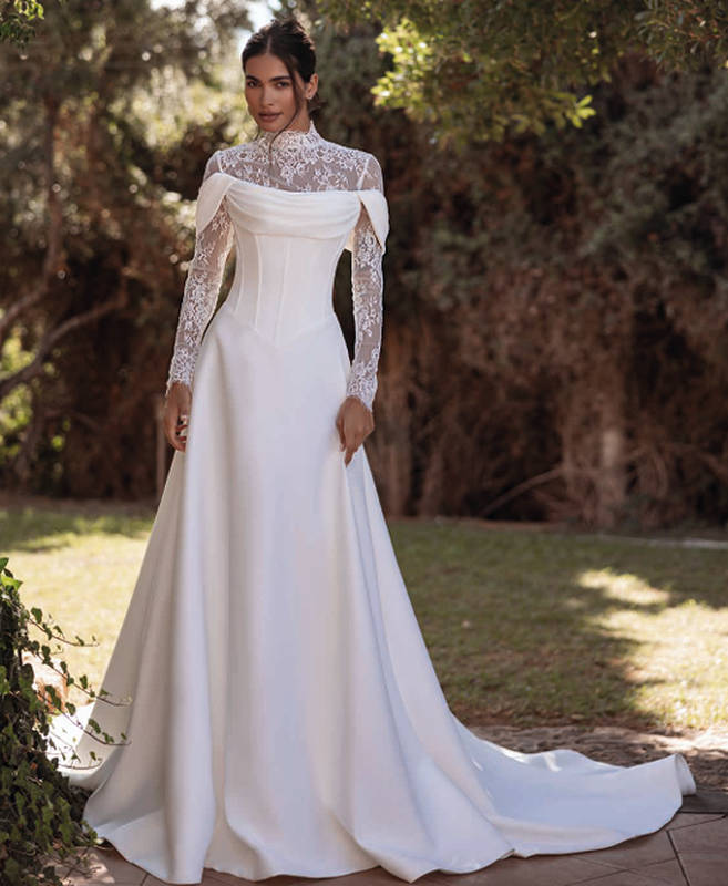vestido clásico de novia