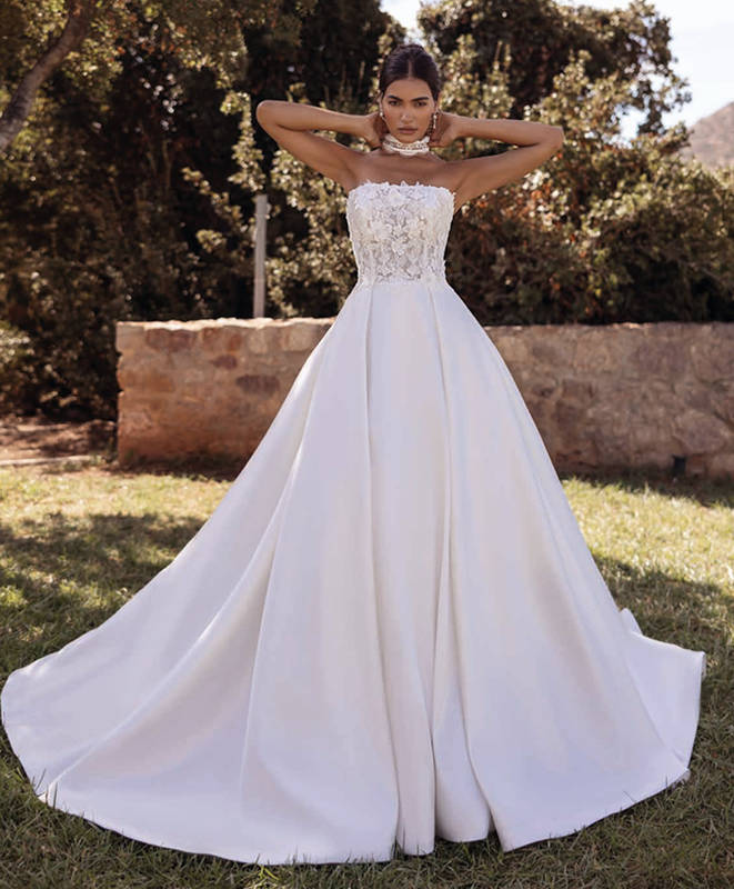 vestido romántico de novia